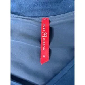 Ruby Ribbon | Tops | Ruby Ribbon Medium Dark Teal Blue Ruched Shapewear ...